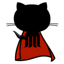 Github with a cape logo